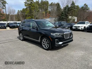 2019 BMW X7 xDrive40i with VIN 5UXCW2C56KL089121, listed as a Copart auction lot 49960865 with 98,423 mi miles and Clean Title. Bid and sale history available at carsss.com. Image 1.