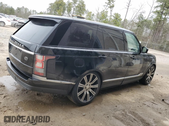 2014 Land Rover Range Rover Supercharged with VIN SALGS3TF5EA185652, listed as a Copart auction lot 47653475 with 129,582 mi miles and Clean title. Bid and sale history available at DreamBid. Image 3.