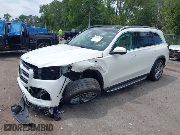 2021 Mercedes-Benz GLS 450 with VIN 4JGFF5KE3MA381420, listed as a IAAI auction lot 42055956 with 57,268 mi miles and . Bid and sale history available at DreamBid. Image 18.
