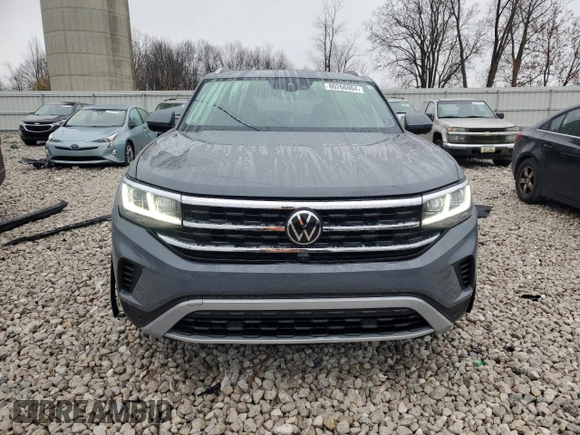 2021 Volkswagen Atlas SEL Premium with VIN 1V2TE2CA4MC227483, listed as a Copart auction lot 80266004 with 45,614 mi miles and Salvage title. Bid and sale history available at DreamBid. Image 5.