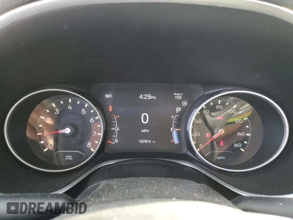 2020 Jeep Compass Latitude with VIN 3C4NJCBB7LT169197, listed as a Copart auction lot 74773554 with 107,814 mi miles and Salvage title. Bid and sale history available at DreamBid. Image 9.