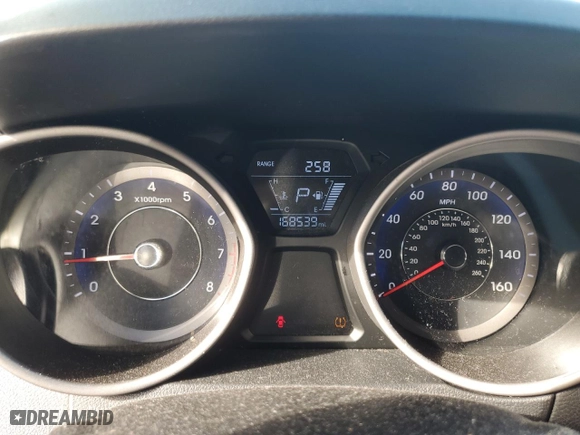 2016 Hyundai Elantra Value Edition with VIN KMHDH4AE8GU489998, listed as a Copart auction lot 46867675 with 168,539 mi miles and Salvage Title. Bid and sale history available at carsss.com. Image 9.