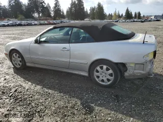 2002 Mercedes-Benz CLK-Class with VIN WDBLK65GX2T122333, listed as a Copart auction lot 52389475 with 62,752 mi miles and Salvage Title. Bid and sale history available at carsss.com. Image 2.
