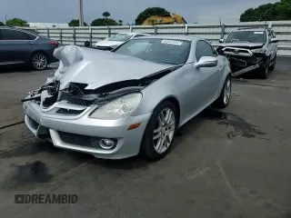 2009 Mercedes-Benz SLK 280 with VIN WDBWK54F89F192082, listed as a Copart auction lot 63422345 with 51,969 mi miles and Salvage title. Bid and sale history available at DreamBid. Image 13.