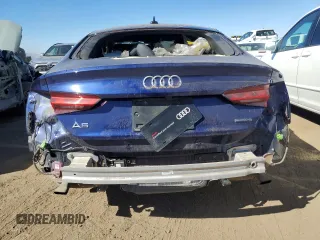 2021 Audi A5 Sportback S line Premium Plus with VIN WAUFACF5XMA004324, listed as a Copart auction lot 44579834 with 26,313 mi miles. Bid and sale history available at carsss.com. Image 6.