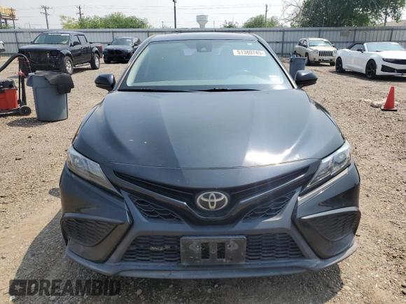2021 Toyota Camry SE Nightshade with VIN 4T1G11AK3MU526683, listed as a Copart auction lot 51389745 with 55,505 mi miles and Salvage Title. Bid and sale history available at DreamBid. Image 5.