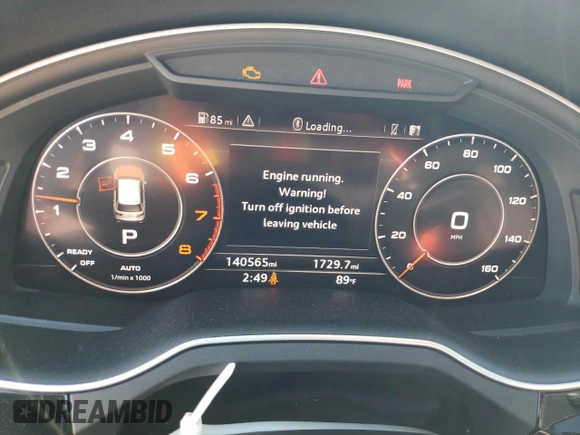 2017 Audi Q7 Premium Plus with VIN WA1LAAF72HD017661, listed as a Copart auction lot 50390975 with 140,565 mi miles and Clean Title. Bid and sale history available at carsss.com. Image 9.