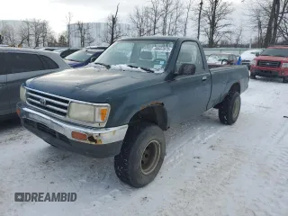 1995 Toyota T100 z VIN JT4VD21E6S0002077, wystawiony jako Copart lot #88657875 z przebiegiem 169 602 mil mil oraz Tytuł czysty. Historia ofert i sprzedaży dostępna na DreamBid. Obrazek 1.