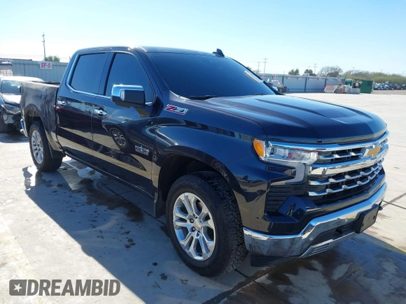 2024 Chevrolet Silverado 1500 LTZ with VIN 2GCUDGED0R1129626, listed as a IAAI auction lot 41243975 with 7,971 mi miles and . Bid and sale history available at DreamBid. Image 1.