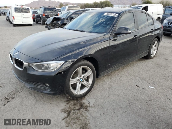 2015 BMW 3 Series 328i with VIN WBA3A5C52FF608412, listed as a Copart auction lot 46301705 with 51,070 mi miles and Salvage Title. Bid and sale history available at carsss.com. Image 1.