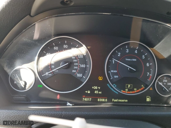 2016 BMW 3 Series 328i xDrive with VIN WBA8E3G52GNT78709, listed as a Copart auction lot 80312814 with 74,017 mi miles and Salvage Title. Bid and sale history available at carsss.com. Image 9.