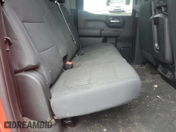 2021 Chevrolet Silverado 1500 Work Truck with VIN 1GCPYAEH3MZ139150, listed as a Copart auction lot 45953515 with 55,394 mi miles and Salvage Title. Bid and sale history available at DreamBid. Image 10.