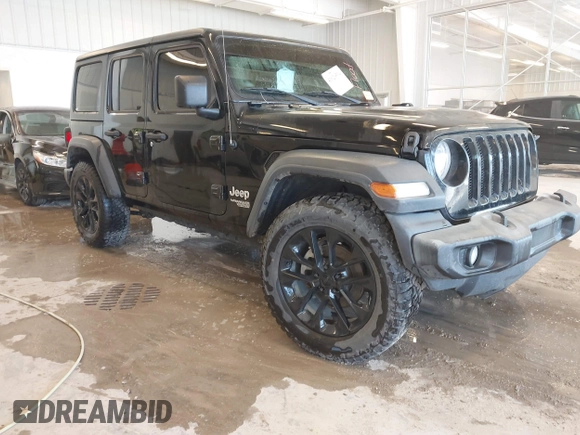 2018 Jeep Wrangler Unlimited Sport S с VIN 1C4HJXDG2JW179396, выставлен на аукционе IAAI как лот 41629534 с пробегом Не указан миль и . История ставок и продаж доступна на DreamBid. Изображение 1.