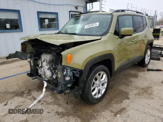 2015 Jeep Renegade Latitude with VIN ZACCJABTXFPB82218, listed as a Copart auction lot 51634875 with 185,757 mi miles and Salvage Title. Bid and sale history available at carsss.com. Image 1.