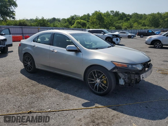 2010 Acura TSX with VIN JH4CU2F62AC023206, listed as a Copart auction lot 62390285 with Not provided miles and Salvage title. Bid and sale history available at DreamBid. Image 4.