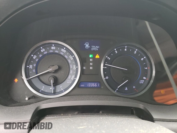 2011 Lexus IS 250 with VIN JTHCF5C27B5051554, listed as a Copart auction lot 56521425 with 133,661 mi miles and Salvage title. Bid and sale history available at DreamBid. Image 9.