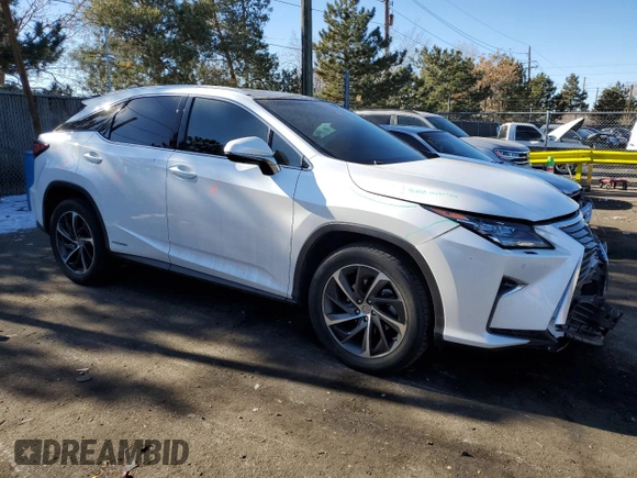 2017 Lexus RX with VIN 2T2BGMCA5HC017356, listed as a Copart auction lot 41453715 with 56,213 mi miles and Salvage Title. Bid and sale history available at carsss.com. Image 4.