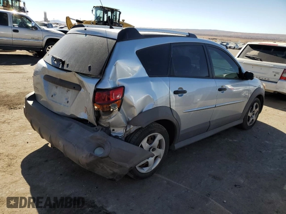 2008 Pontiac Vibe with VIN 5Y2SL67898Z403822, listed as a Copart auction lot 46103535 with 106,496 mi miles and Salvage Title. Bid and sale history available at DreamBid. Image 3.
