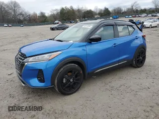 2021 Nissan Kicks SR with VIN 3N1CP5DV9ML478764, listed as a Copart auction lot 84914594 with 46,728 mi miles and Salvage Title. Bid and sale history available at carsss.com. Image 1.
