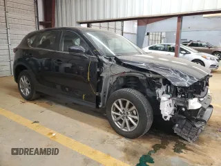 2023 Mazda CX-5 2.5 S with VIN JM3KFBAMXP0209820, listed as a Copart auction lot 43739645 with 9,653 mi miles and Salvage Title. Bid and sale history available at carsss.com. Image 4.
