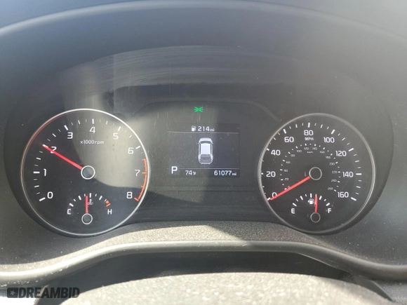 2020 Kia Sportage LX with VIN KNDPM3AC1L7817602, listed as a Copart auction lot 43378725 with 61,077 mi miles and Salvage Title. Bid and sale history available at carsss.com. Image 9.