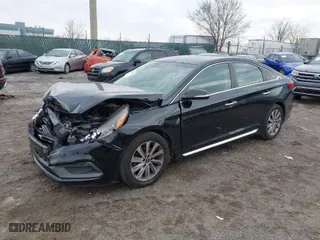 2015 Hyundai Sonata 2.4L Sport with VIN 5NPE34AF8FH096172, listed as a IAAI auction lot 41805767 with 158,595 mi miles. Bid and sale history available at carsss.com. Image 2.