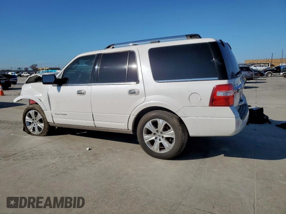 2015 Ford Expedition Platinum z VIN 1FMJU1LTXFEF03370, wystawiony jako Copart lot #47009175 z przebiegiem 115 282 mil mil oraz Szkoda całkowita • Salvage title. Historia ofert i sprzedaży dostępna na DreamBid. Obrazek 2.