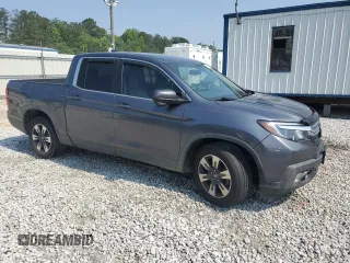 2017 Honda Ridgeline RTL-T with VIN 5FPYK2F69HB010616, listed as a Copart auction lot 58718625 with 113,047 mi miles and Salvage title. Bid and sale history available at DreamBid. Image 4.
