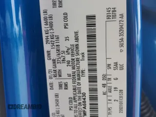 2021 Ford F-150 XL с VIN 1FTEW1EP7MFA68430, выставлен на аукционе Copart как лот 59946165 с пробегом 69 334 миль миль и Списание • Salvage title. История ставок и продаж доступна на DreamBid. Изображение 12.