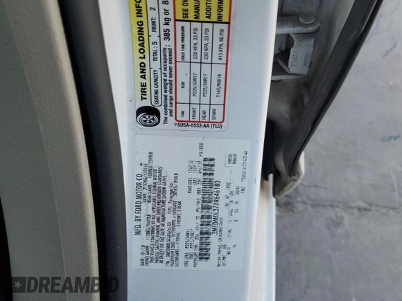 2010 Mercury Milan Hybrid with VIN 3MEDM0L37AR646180, listed as a Copart auction lot 59653454 with 153,219 mi miles and Salvage Title. Bid and sale history available at carsss.com. Image 12.