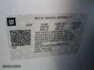 2020 Chevrolet Malibu LS with VIN 1G1ZC5ST4LF067715, listed as a Copart auction lot 48761435 with 132,193 mi miles and Salvage Title. Bid and sale history available at carsss.com. Image 12.