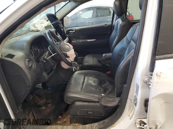 2017 Jeep Compass Latitude with VIN 1C4NJDEB8HD129242, listed as a Copart auction lot 60695395 with 89,050 mi miles and Non repairable. Bid and sale history available at DreamBid. Image 7.