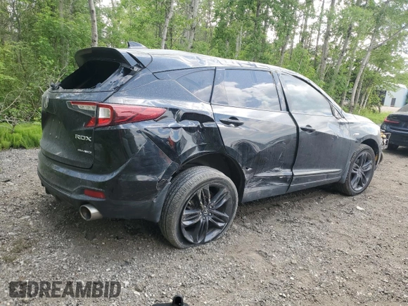 2021 Acura RDX w/A-Spec Package with VIN 5J8TC2H60ML805382, listed as a Copart auction lot 60482985 with Not provided miles and Clean title. Bid and sale history available at DreamBid. Image 3.