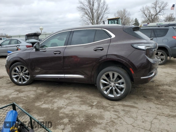 2021 Buick Envision Avenir with VIN LRBFZSR49MD132043, listed as a Copart auction lot 49813925 with 46,142 mi miles and Salvage Title. Bid and sale history available at carsss.com. Image 2.