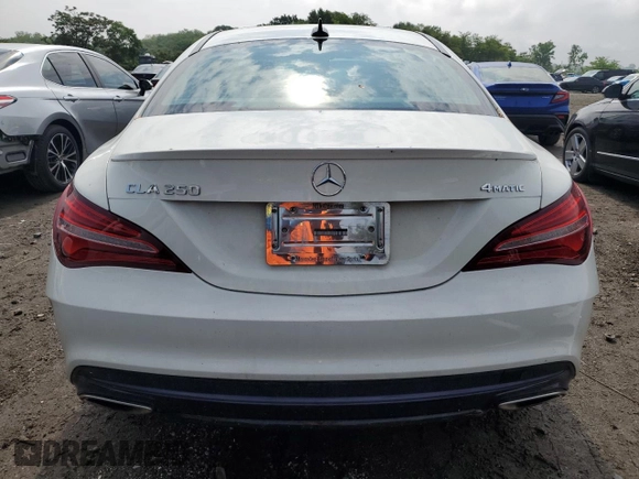 2017 Mercedes-Benz CLA 250 with VIN WDDSJ4GB8HN406231, listed as a Copart auction lot 53218714 with 100,256 mi miles and Salvage Title. Bid and sale history available at DreamBid. Image 6.
