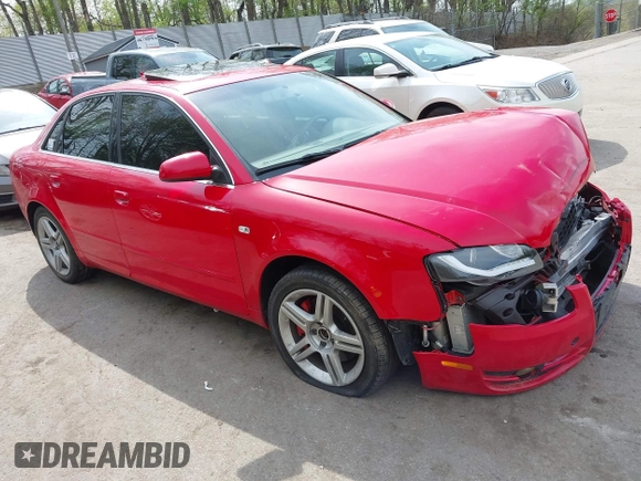 2007 Audi A4 2.0T z VIN WAUDF78E27A261415, wystawiony jako IAAI lot #42155451 z przebiegiem Nie podano mil oraz . Historia ofert i sprzedaży dostępna na DreamBid. Obrazek 1.