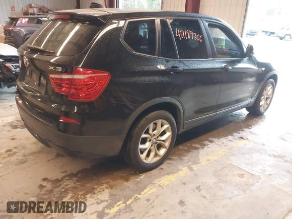 2013 BMW X3 xDrive28i with VIN 5UXWX9C54D0D00455, listed as a IAAI auction lot 42189306 with 156,704 mi miles and . Bid and sale history available at DreamBid. Image 4.