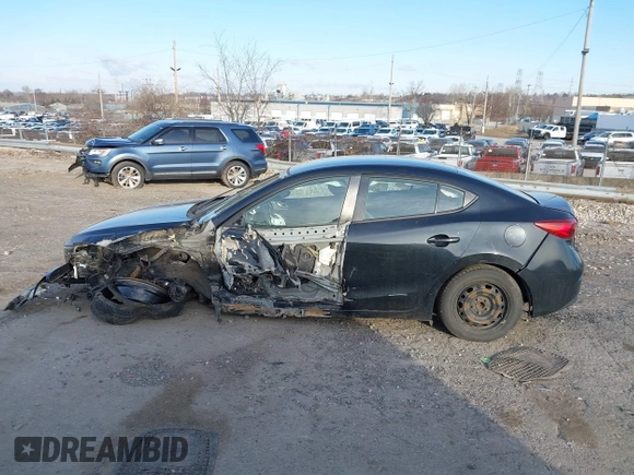 2015 Mazda 3 i SV with VIN JM1BM1T74F1246158, listed as a IAAI auction lot 41587923 with 147,001 mi miles. Bid and sale history available at carsss.com. Image 15.
