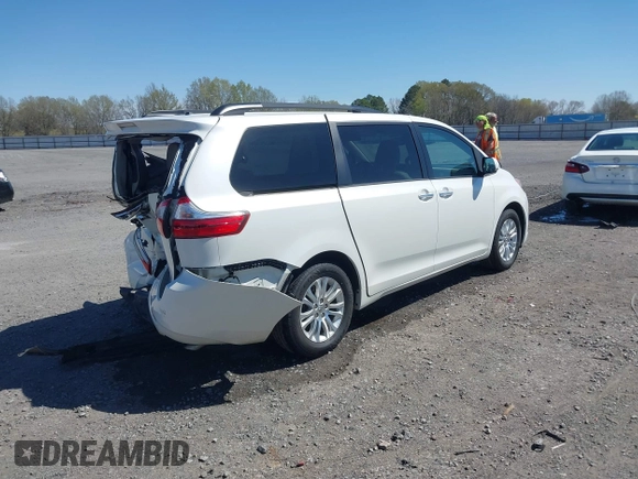 2017 Toyota Sienna XLE Auto Access Seat with VIN 5TDYZ3DC2HS894588, listed as a IAAI auction lot 41855157 with 110,128 mi miles and . Bid and sale history available at DreamBid. Image 4.