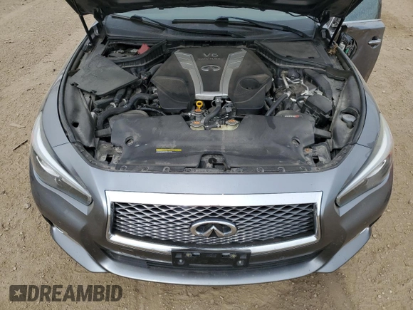 2017 Infiniti Q50 Premium with VIN JN1EV7AR9HM834868, listed as a Copart auction lot 54975165 with 109,746 mi miles and Salvage title. Bid and sale history available at DreamBid. Image 11.