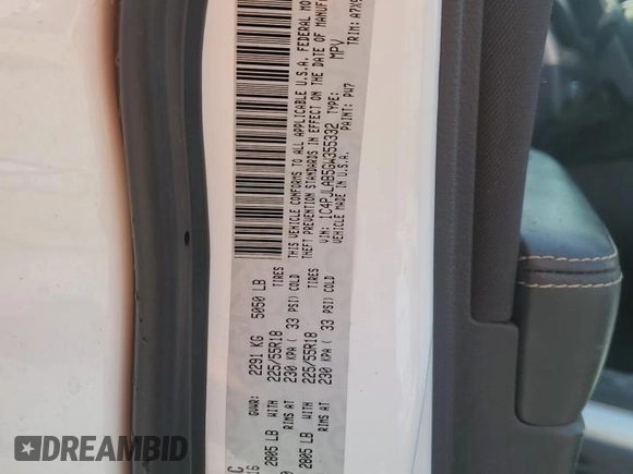 2016 Jeep Cherokee Altitude with VIN 1C4PJLAB5GW355332, listed as a Copart auction lot 55952555 with Not provided miles and Salvage title. Bid and sale history available at DreamBid. Image 14.