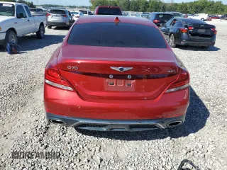 2019 Genesis G70 3.3T Advanced with VIN KMTG74LE9KU016607, listed as a Copart auction lot 72913124 with 37,671 mi miles and Salvage Title. Bid and sale history available at carsss.com. Image 6.