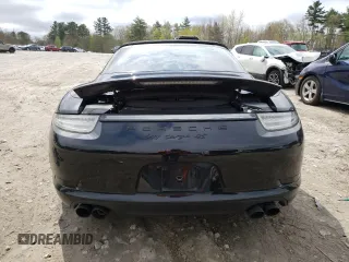 2016 Porsche 911 4S with VIN WP0BB2A94GS136383, listed as a Copart auction lot 52737084 with 54,027 mi miles and Salvage Title. Bid and sale history available at carsss.com. Image 6.