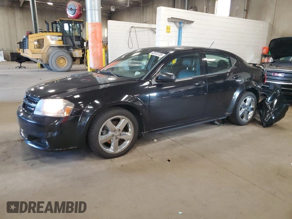 2013 Dodge Avenger SXT with VIN 1C3CDZCB6DN630928, listed as a Copart auction lot 62870735 with 122,098 mi miles and Salvage title. Bid and sale history available at DreamBid. Image 1.