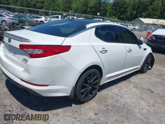 2013 Kia Optima SX with VIN 5XXGR4A6XDG098389, listed as a IAAI auction lot 42322665 with 226,794 mi miles and . Bid and sale history available at DreamBid. Image 4.