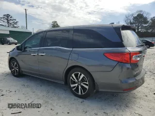 2020 Honda Odyssey Elite with VIN 5FNRL6H91LB023846, listed as a Copart auction lot 48240135 with 92,400 mi miles and Salvage title. Bid and sale history available at DreamBid. Image 2.