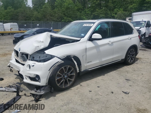 2015 BMW X5 xDrive35i z VIN 5UXKR0C53F0K61488, wystawiony jako Copart lot #57421645 z przebiegiem Nie podano mil oraz Szkoda całkowita • Salvage title. Historia ofert i sprzedaży dostępna na DreamBid. Obrazek 1.