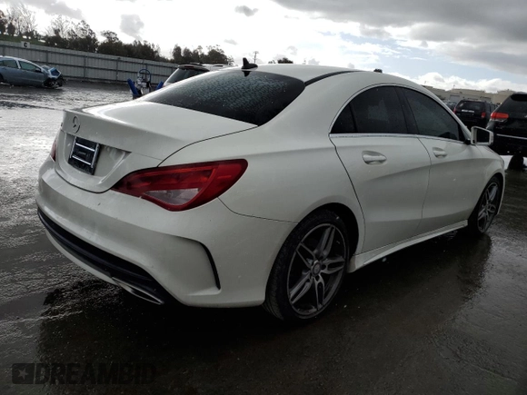 2017 Mercedes-Benz CLA 250 with VIN WDDSJ4EB7HN477620, listed as a Copart auction lot 41835424 with 75,180 mi miles and . Bid and sale history available at DreamBid. Image 3.