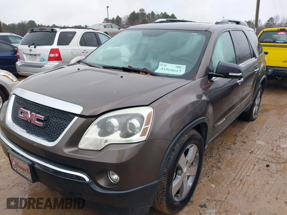 2007 GMC Acadia SLT with VIN 1GKEV33747J168024, listed as a IAAI auction lot 41568617 with 203,080 mi miles. Bid and sale history available at carsss.com. Image 2.