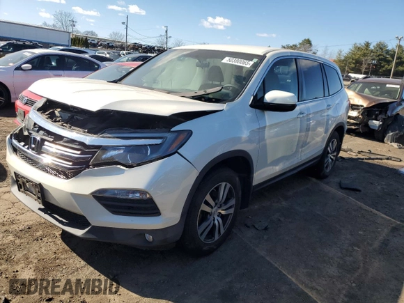 2016 Honda Pilot EX with VIN 5FNYF6H35GB126241, listed as a Copart auction lot 50380065 with 93,045 mi miles and Salvage Title. Bid and sale history available at DreamBid. Image 1.